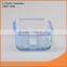 New design square shape 280ml glass food container from China
