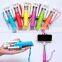 New Arrival 7 Colors Super Mini Wired Handheld Foldable Selfie Sticks Fashion Design Rainbow Series For iPhone 6 Plus Galaxy S6