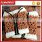 Open Knitted Girls Leg Warmers Boot Cuffs with Side zipper