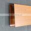 Dark Yellow Wood Grain Suspended Metal Linear Ceiling U Aluminum Screen Ceiling Panel