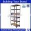 heavy duty wooden gondola shelf grass rack for retail shop