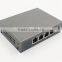 With 4-port poe switch 4+1 port desktip fast ethernet switch for network camera