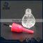 Mini glass bottle with cap and brush sealing nail polish glass bottles