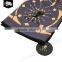 Foldable peacock printed lightweight 100% recycled microfiber yoga towel for yogi