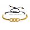 2016 Rose Gold Chain of Rings Charm 24k Copper Beads Bracelets Artificial Jewellery