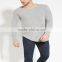 O-Neck Charcoal Long Sleeve T-shirt Printed LongSleeve shirt