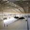 Corrugated steel customized military hangar