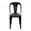 Modern Design Industrial commercial electroplate Metal Chair Classic Stacking Dining Chair