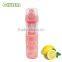 fancy glass water bottle with fruit infuser and food grade silicone sleeve