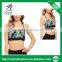 Ramax Custom Women Solid Sexy Print Sports Bra With Racerback Bust Band Design