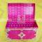 chest shaped paper jewelry storage box with inserted pearls