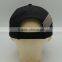 New fashion black unisex 6 panel untructured embroidered custom baseball cap wholesale