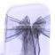Factory direct Pink Organza sashes for Wedding Banquet Chair