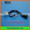 8mm, 10mm, 12mm width solder free 2 pin led strip connector with DC connector and switch