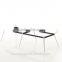 black tempered glass color computer /metting table office desk