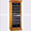 45 bottles double layers glass door wood wine cabinet