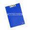 A4 solid color plastic clip board folder