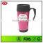 eco friendly plastic thermal mug 400 ml with handle