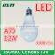 E27 B22 A55 7W/9W LED Bulb,LED Light bulb With Aluminum Material