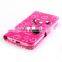 Factory wholesale custom design stand wallet leather flip cover case for samsung galaxy j1 j100