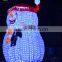 high quality LED 3D motif light snowman light