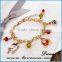 Fashion Design Various Colorful Charm Bracelet ,snowman,deer,XMAS Tree Charms