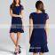 2016 OEM service casual wear plain pattern new fashion custom women jumpsuits