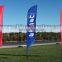 Advertising flag banner with polyester fabric
