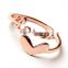 Fashion Stainless Steel high polishing adjustable design love letter finger ring