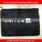 black non-woven fleece airline blanket