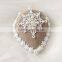 MYLOVE small lady mini top hat beige snow flake hat