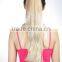 Blonde ponytail hair extension, claw clip hairpieces for wigs