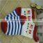factory wholesale cotton stripe red and blue color with logo