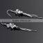 New funny products, long tassel cz diamond pure sterling silver earrings