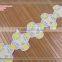 100% polyester embroidery YELLOW COLOR lace trim