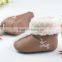 High quality foreign trade winter boots wholesale baby warm shoes Brown Christmas shoes