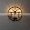 Industrial Rustic Dome Cage Wall Light Iron Bracket Wall Mount Oil Rubbed Wall Fixture