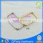 Customer logo metal iron square and rectangle ring for handbag accessories