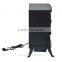 HomCom 17" 1500W Free Standing Electric Fireplace w/Timer and Remote - Black