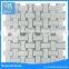 Carrara white tile mosaic backsplash for wall, floor