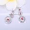 factory direct three round pendant earrings jewelry sets