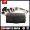 Latest Design 18pcs Professional Cosmetic Brush Set With Black Makeup Pouch