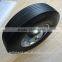 Solid rubber wheel with metal rim 10"x2.5"