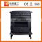 Indoor freestanding cast iron fireplace/wood burning stove with warm temperature DHF243BI