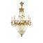 Luxury Bronze Chandelier With Butterfly Crystal Pendant, Imitated Butterfly Design Brass Droplight For Home Decor