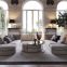 Italy Latest Design Customized Size U Shape Fabric Sofa Set/ European Fashion Fancy Post-modern Living Room Sectional Sofa Set
