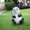 Home garden seats christmas decorative 30cm Height small artificial white and black fiberglass chinese flat Panda E10 28X05