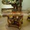 FA-329P-01 Leading antique round table with thick paper and glass top