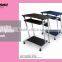 Movable Laptop Table Office Furniture Wooden Rolling Computer Desk