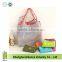 Cheap reusable colorful 190T nylon foldable shoulder shopping bags with pocket